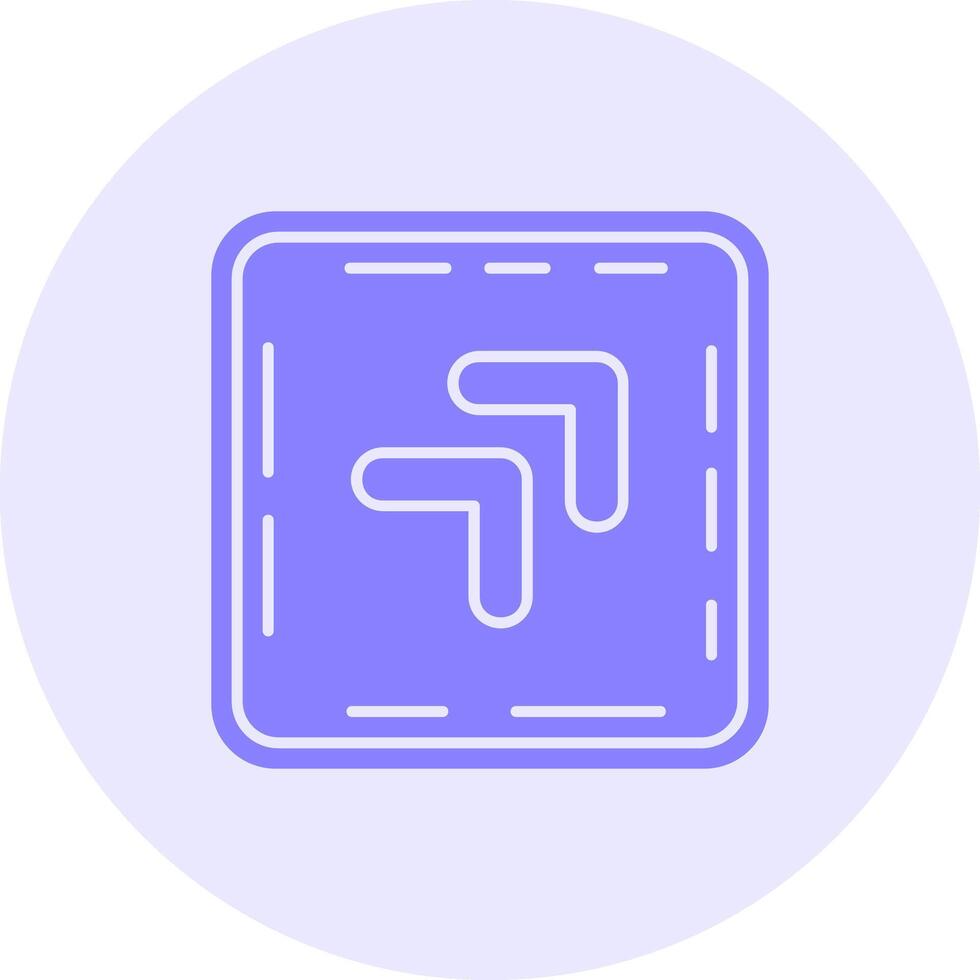 Chevron Solid duo tune Icon vector
