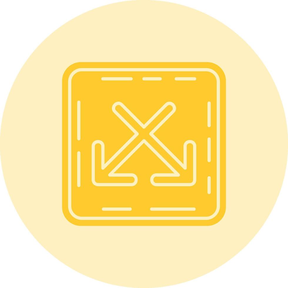 Intersect Solid duo tune Icon vector