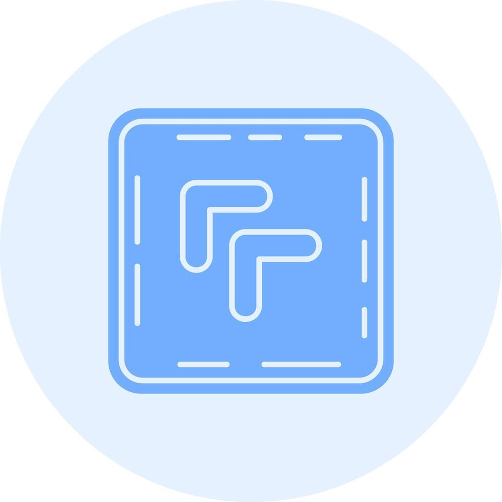 Chevron Solid duo tune Icon vector