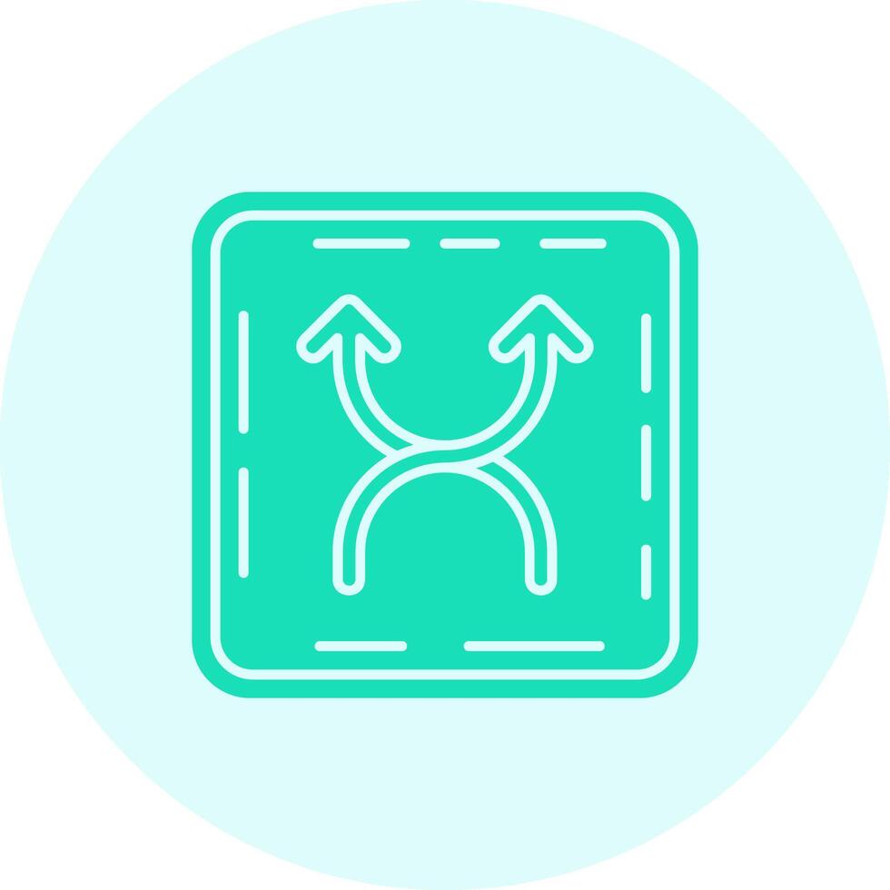 Shuffle Solid duo tune Icon vector