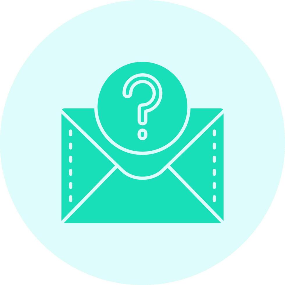 Question mark Solid duo tune Icon vector