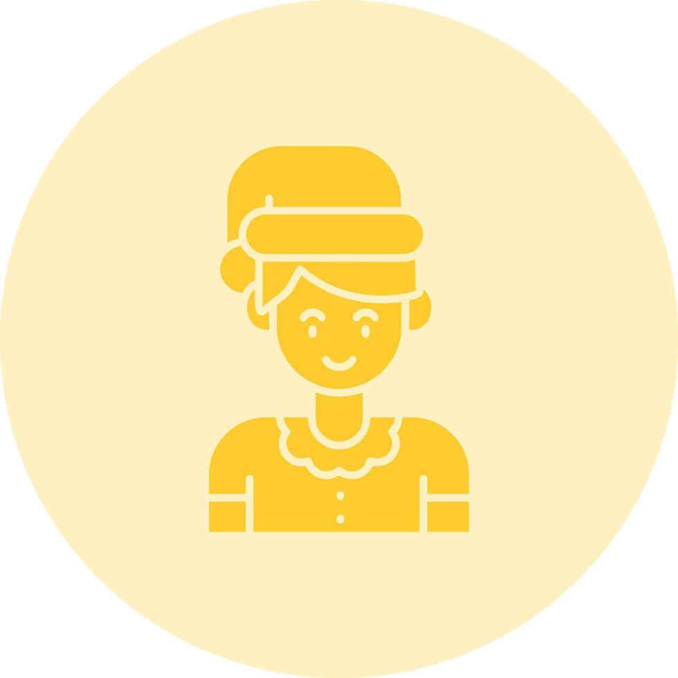 Boy Solid duo tune Icon vector