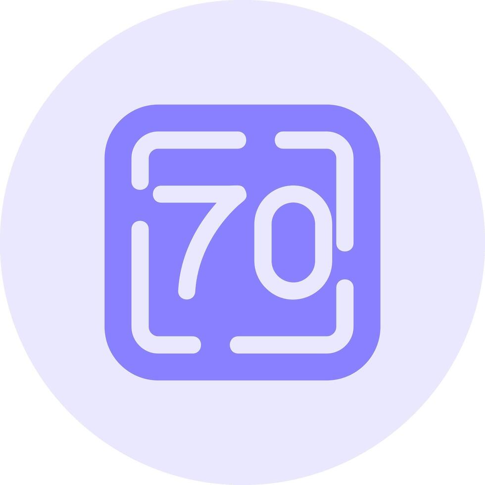 Seventy Solid duo tune Icon vector