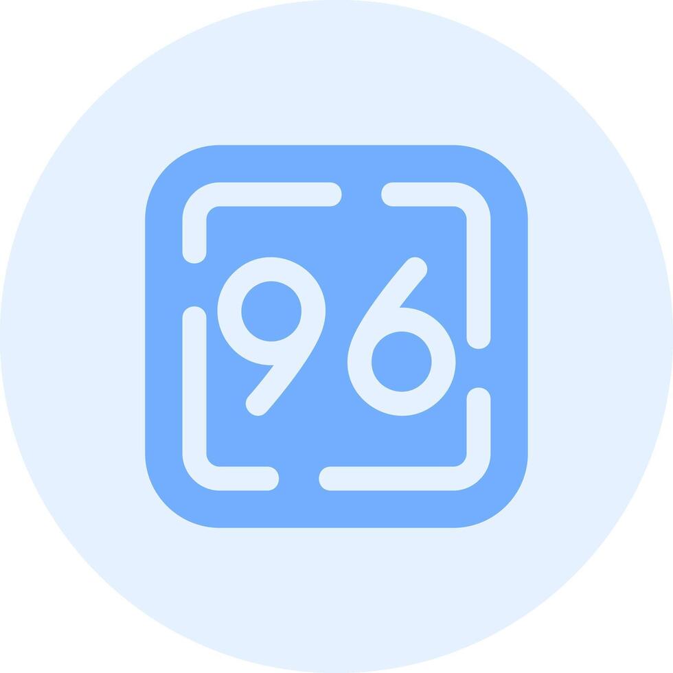 Ninety Six Solid duo tune Icon vector