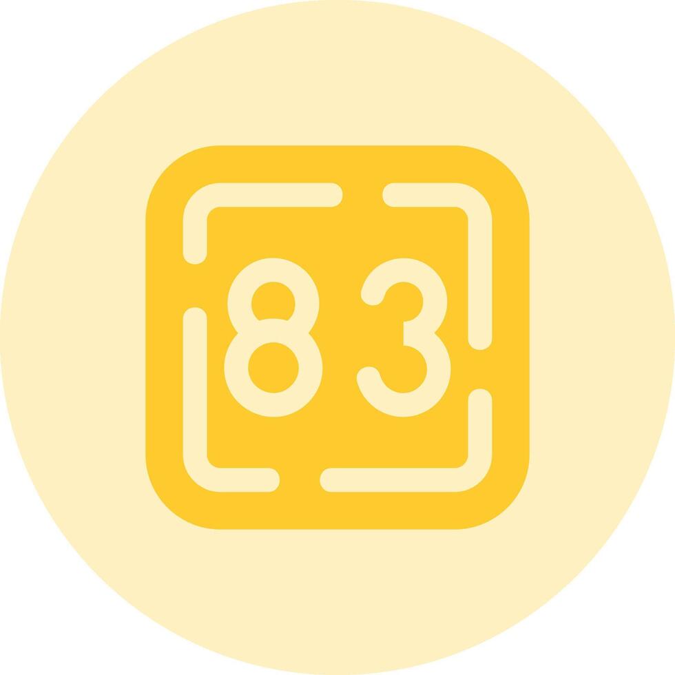 Eighty Three Solid duo tune Icon vector
