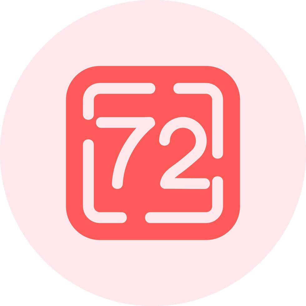 Seventy Two Solid duo tune Icon vector