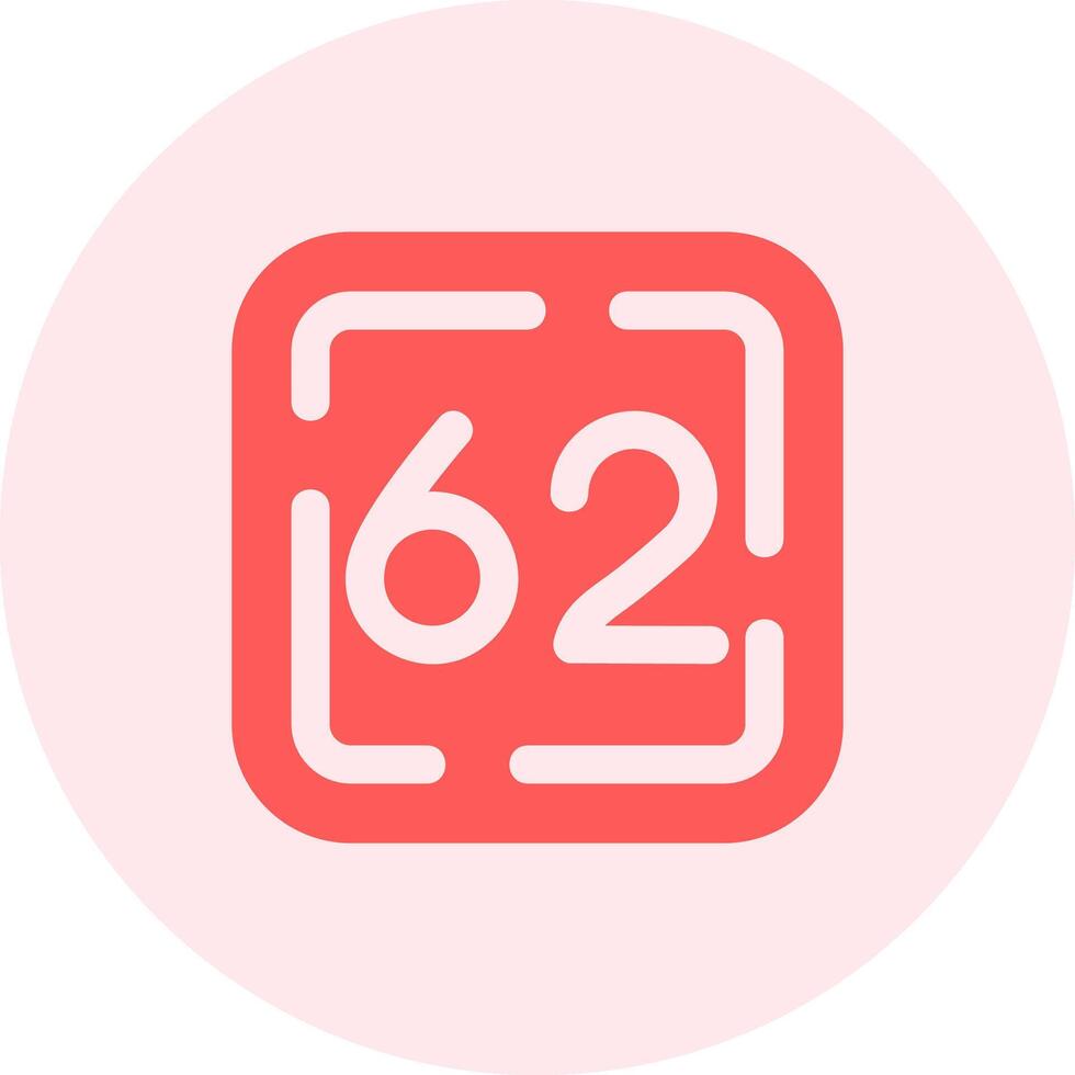 Sixty Two Solid duo tune Icon vector
