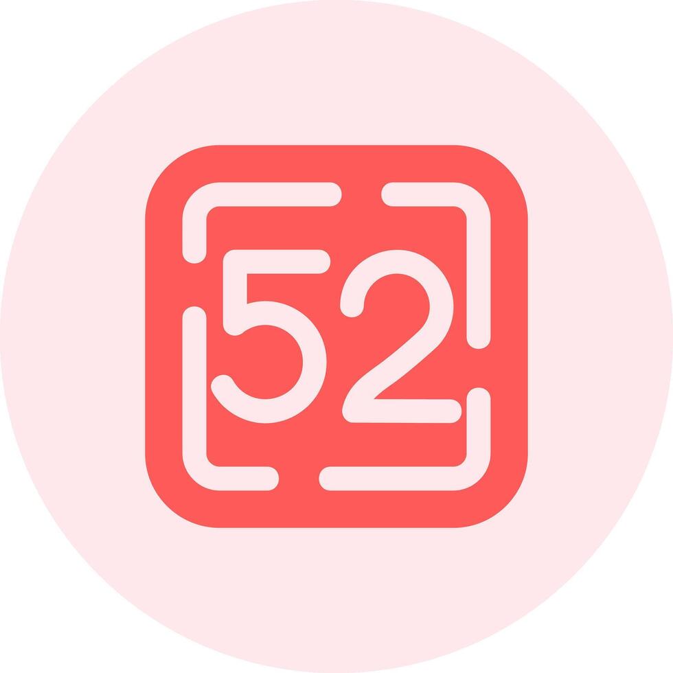 Fifty Two Solid duo tune Icon vector