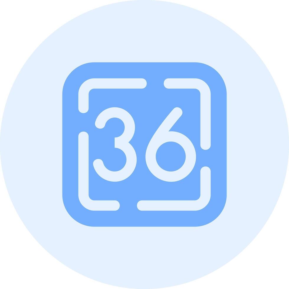 Thirty Six Solid duo tune Icon vector