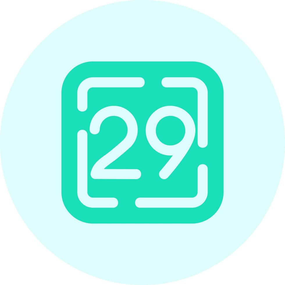 Twenty Nine Solid duo tune Icon vector