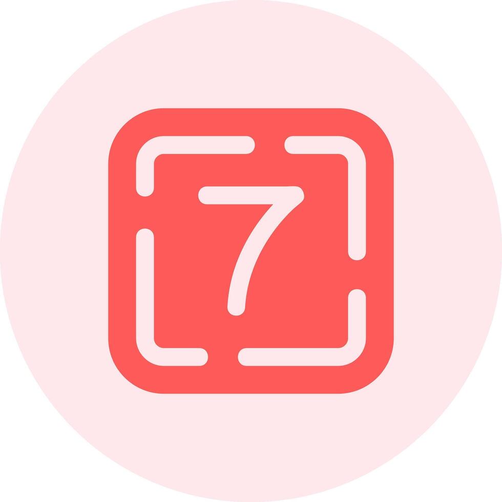 Seven Solid duo tune Icon vector