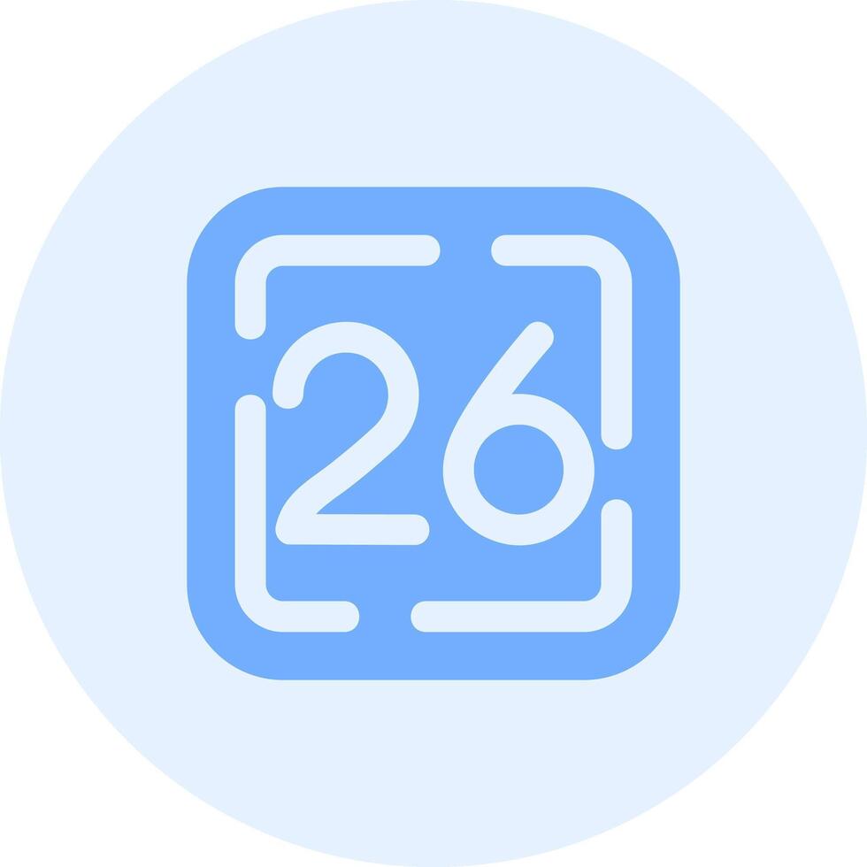 Twenty Six Solid duo tune Icon vector