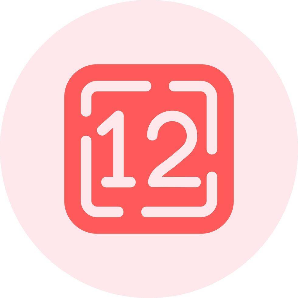 Twelve Solid duo tune Icon vector
