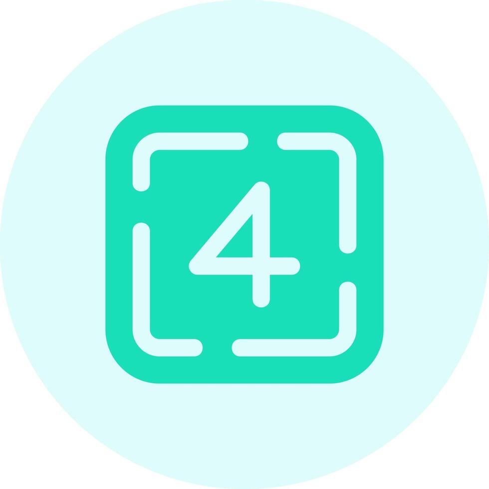 Four Solid duo tune Icon vector