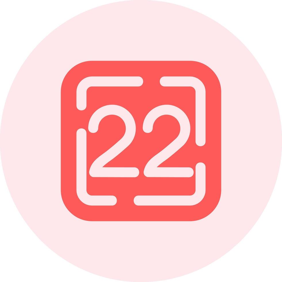 Twenty Two Solid duo tune Icon vector