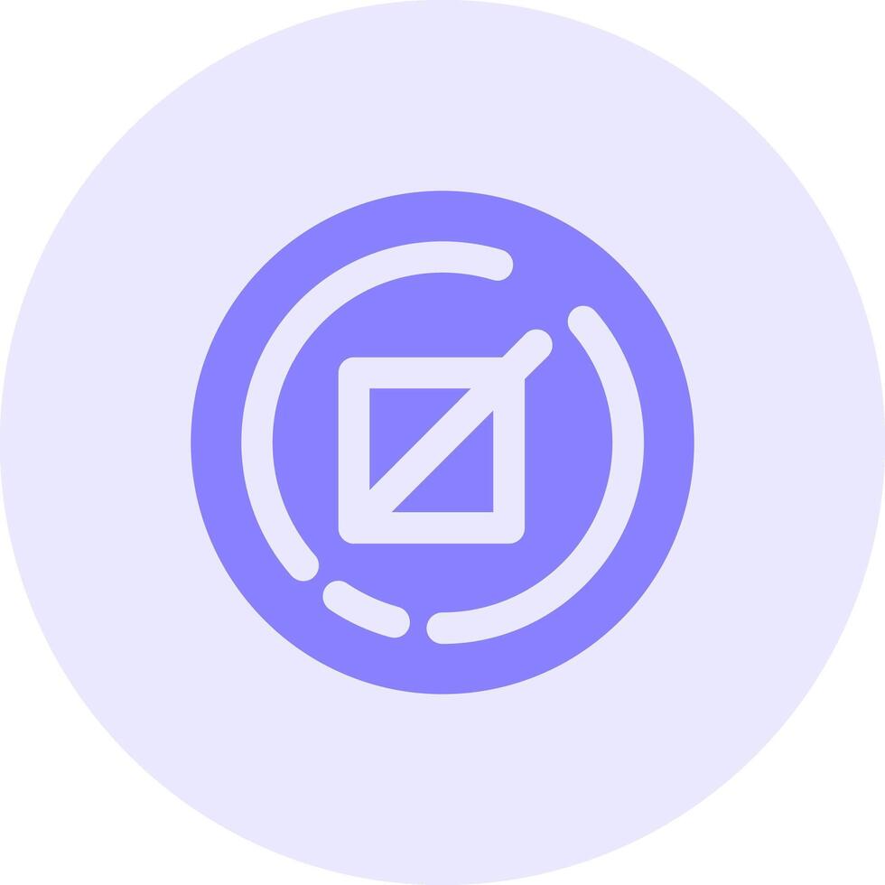Crop Solid duo tune Icon vector