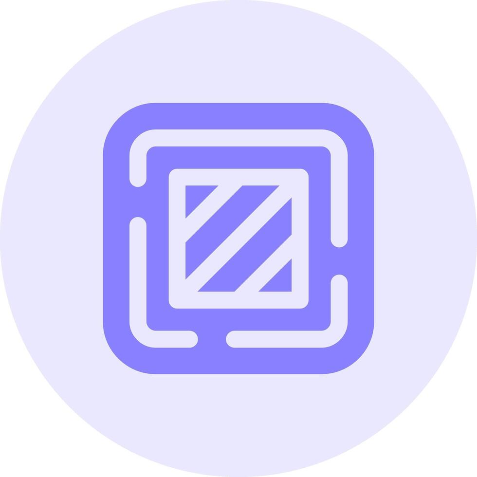 Square Solid duo tune Icon vector