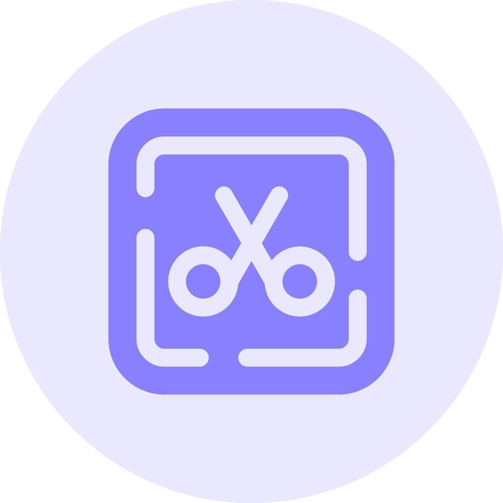 Scissor Solid duo tune Icon vector