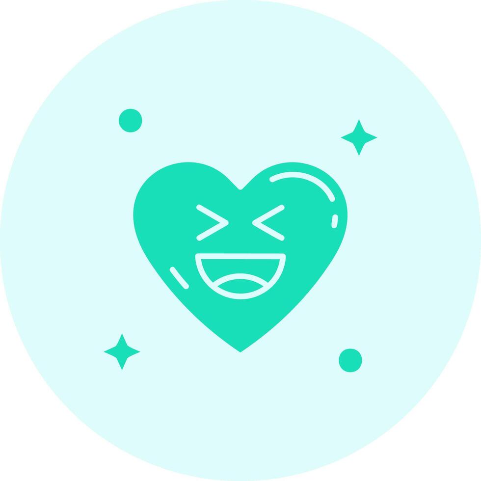 Laugh Solid duo tune Icon vector