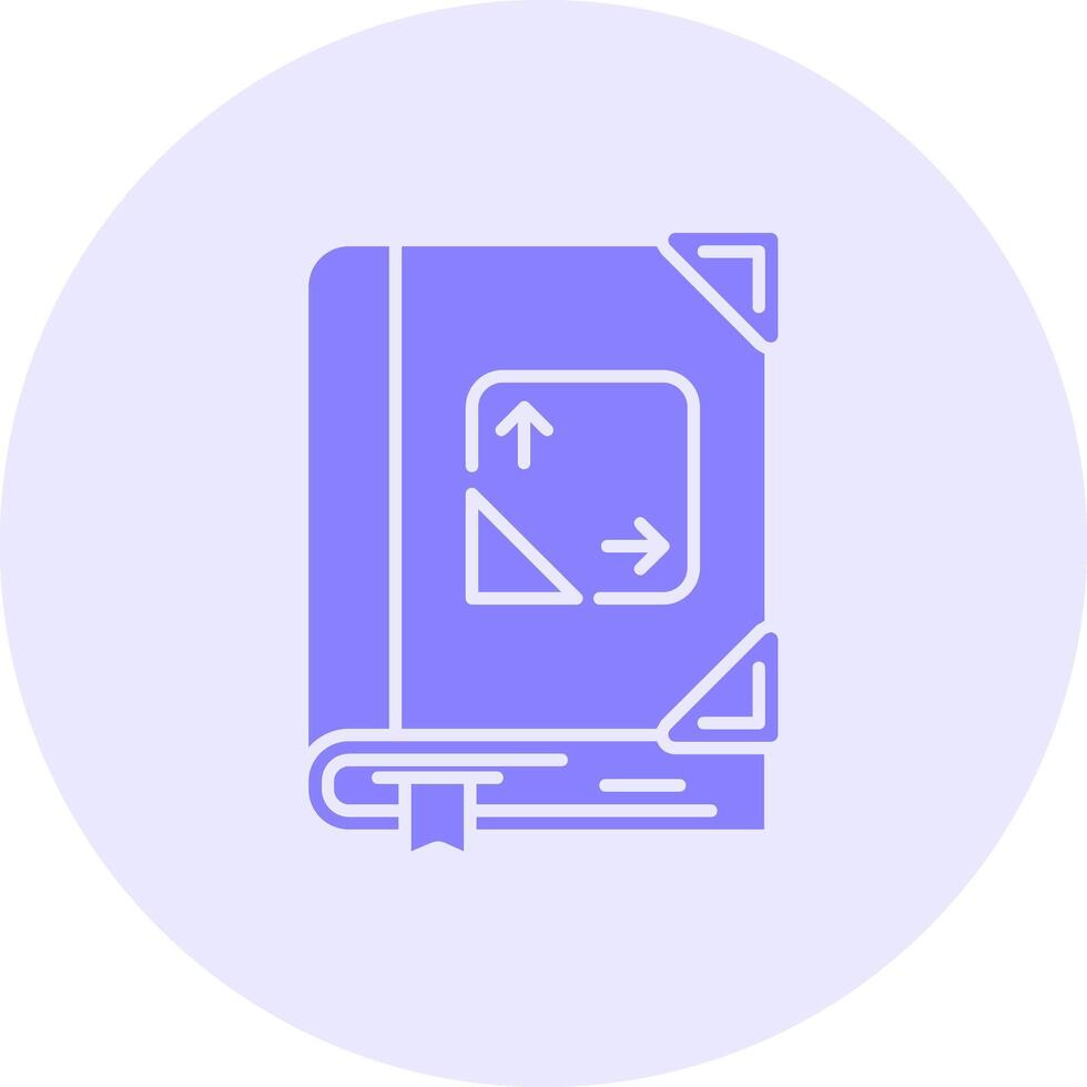 Trigonometry Solid duo tune Icon vector