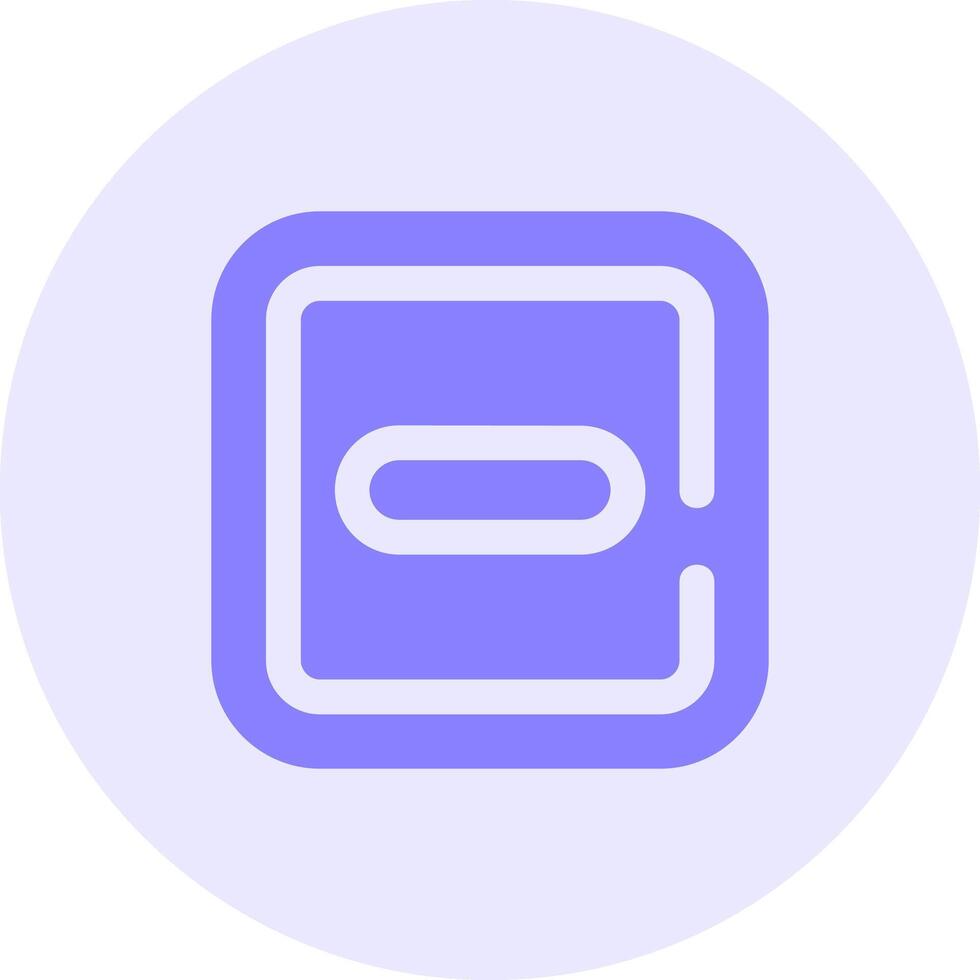 Minus Solid duo tune Icon vector