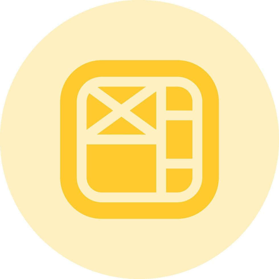 Layout Solid duo tune Icon vector