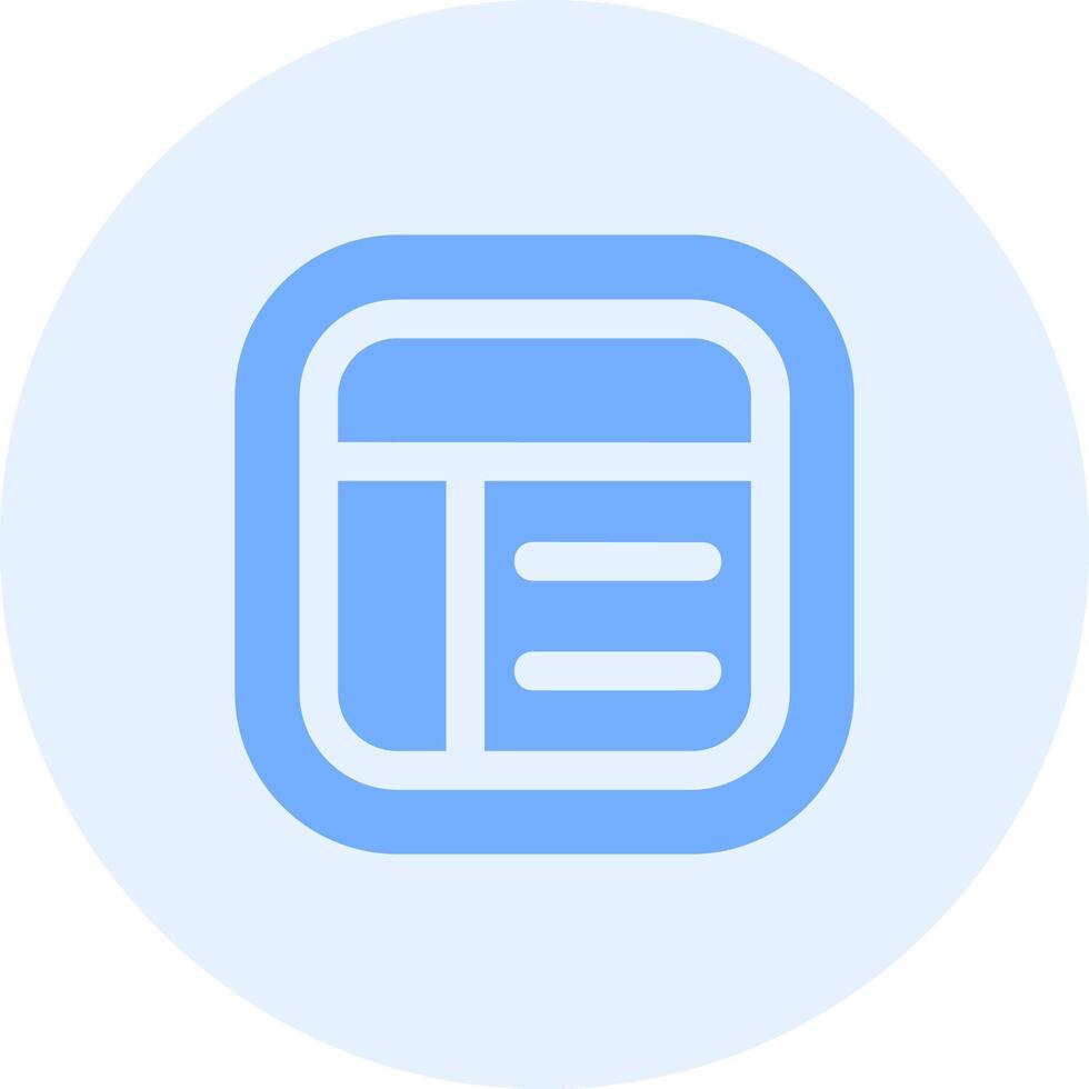 Layout Solid duo tune Icon vector