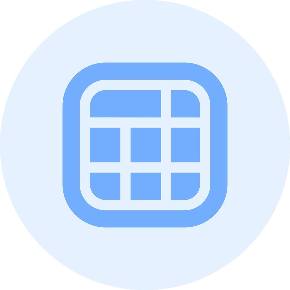 Layout Solid duo tune Icon vector