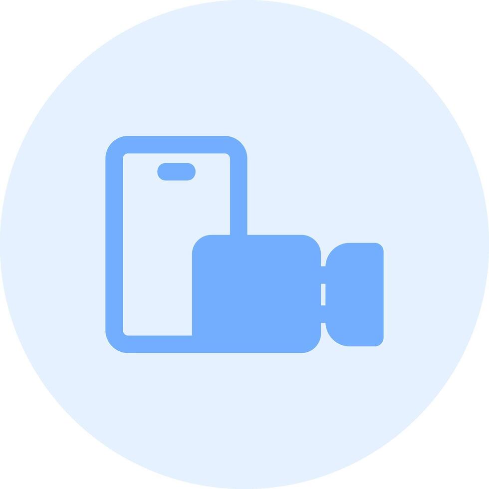 Video call Solid duo tune Icon vector