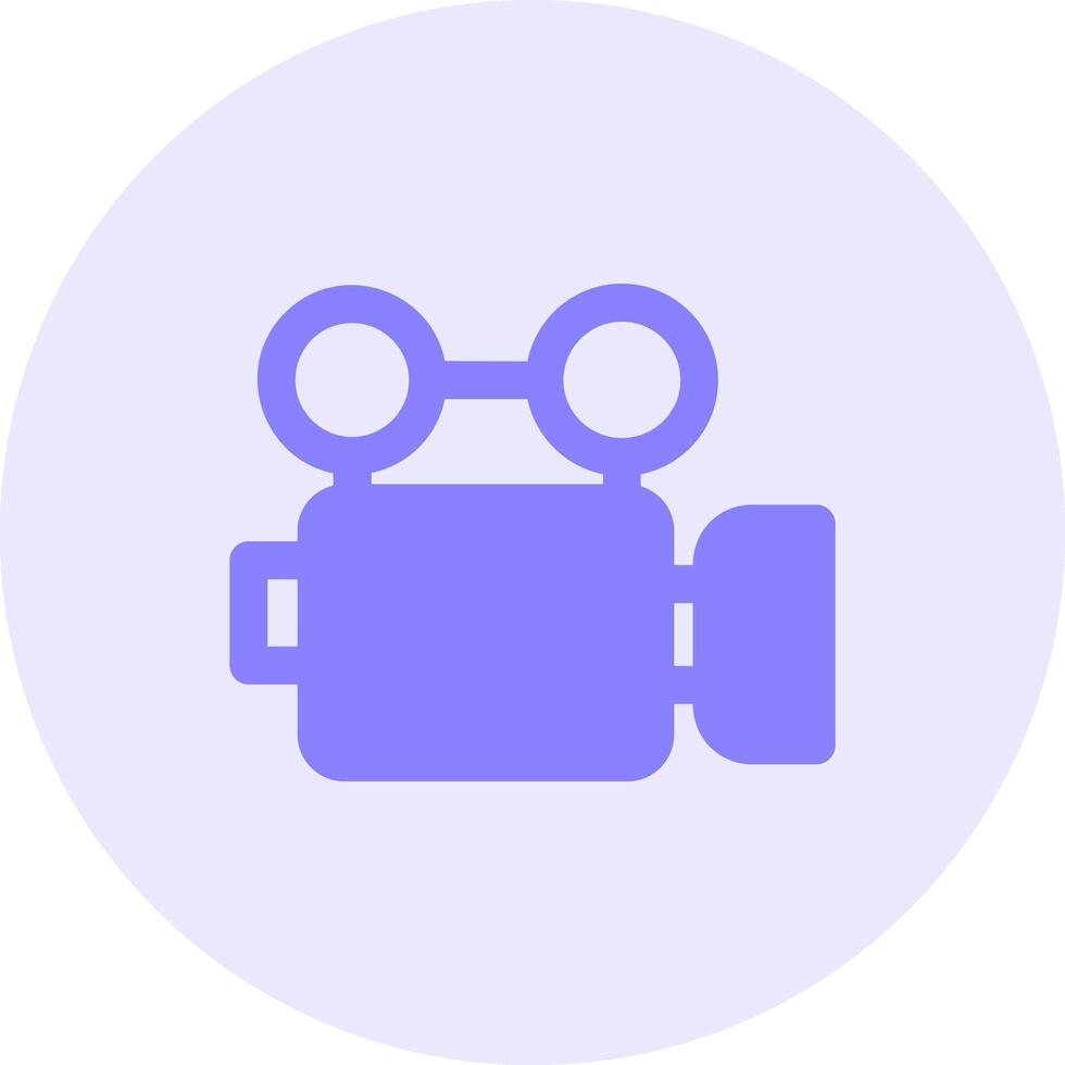 Video Solid duo tune Icon vector