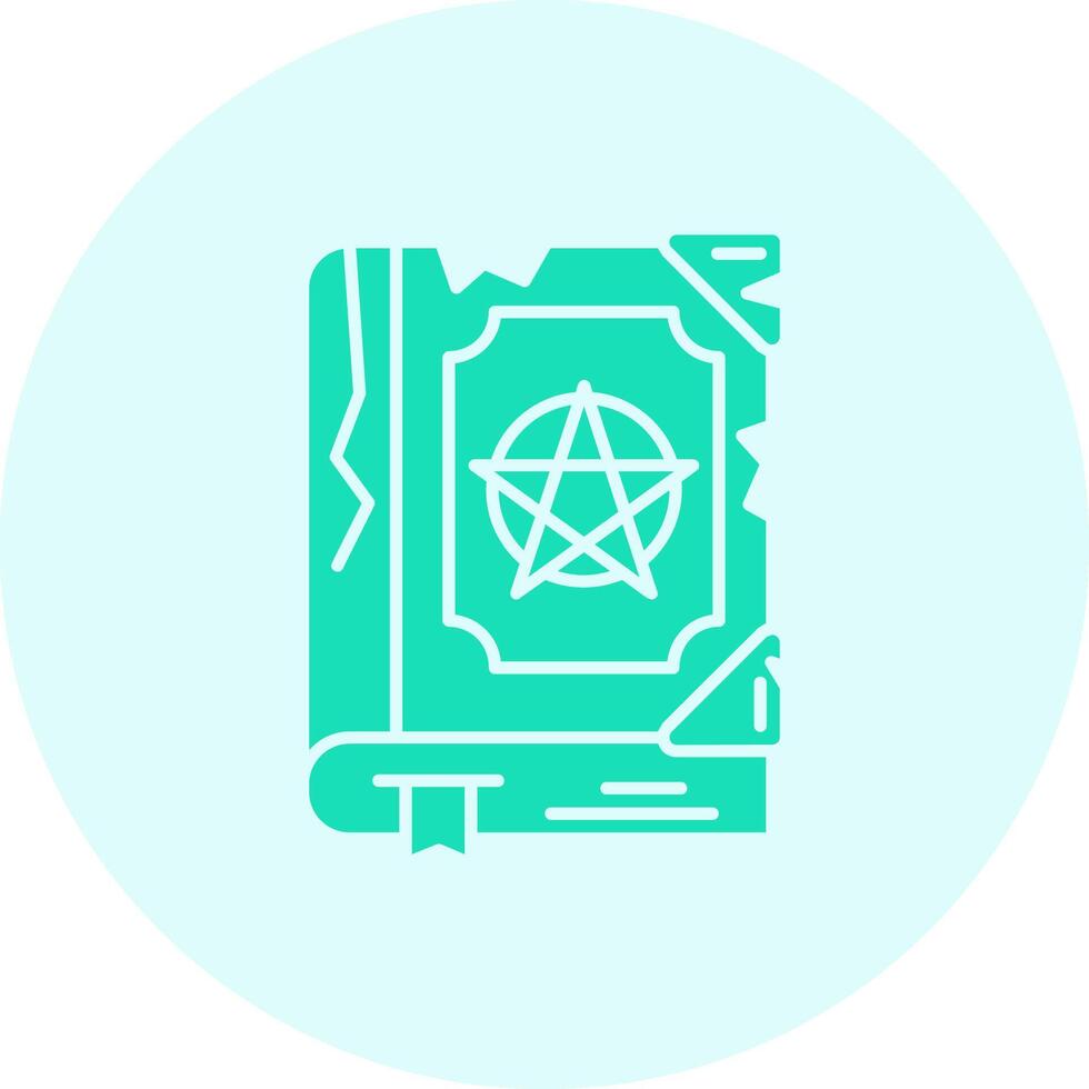 Magic book Solid duo tune Icon vector