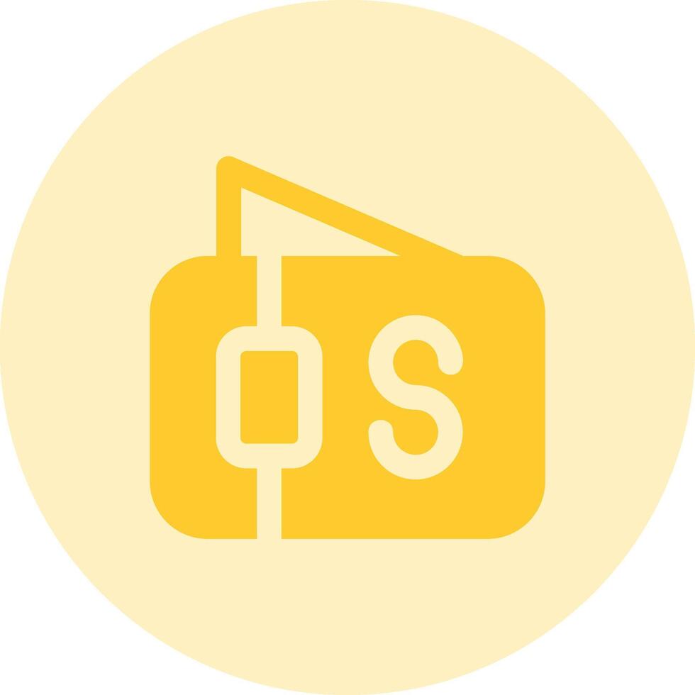 Wallet Solid duo tune Icon vector