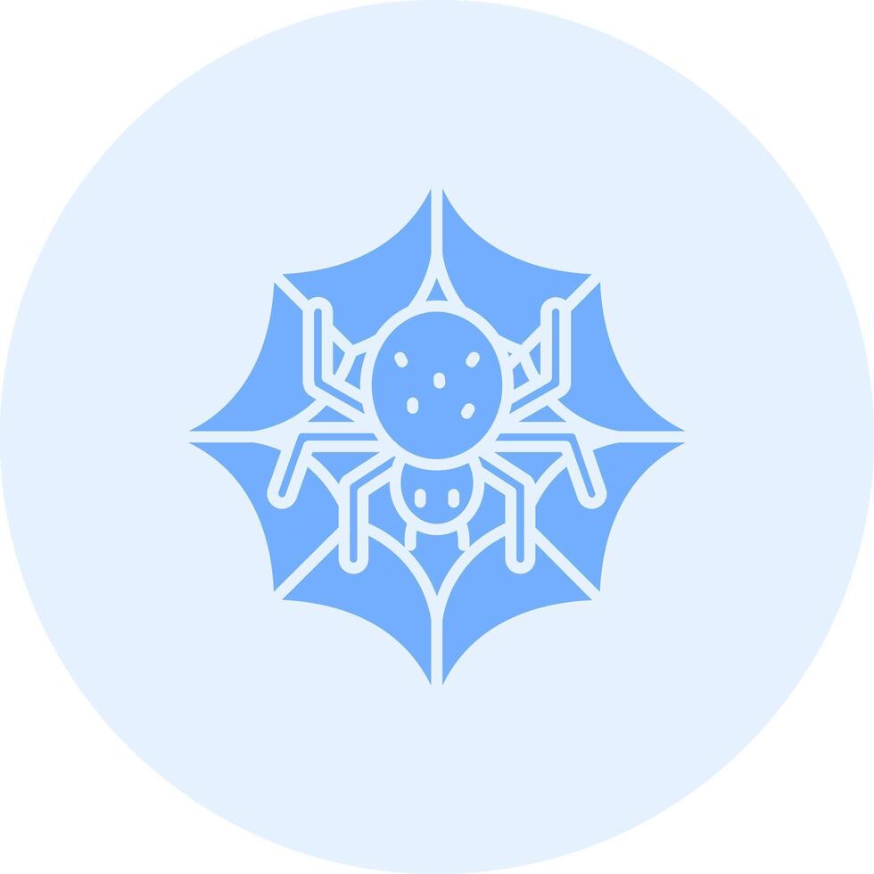 Spider web Solid duo tune Icon vector