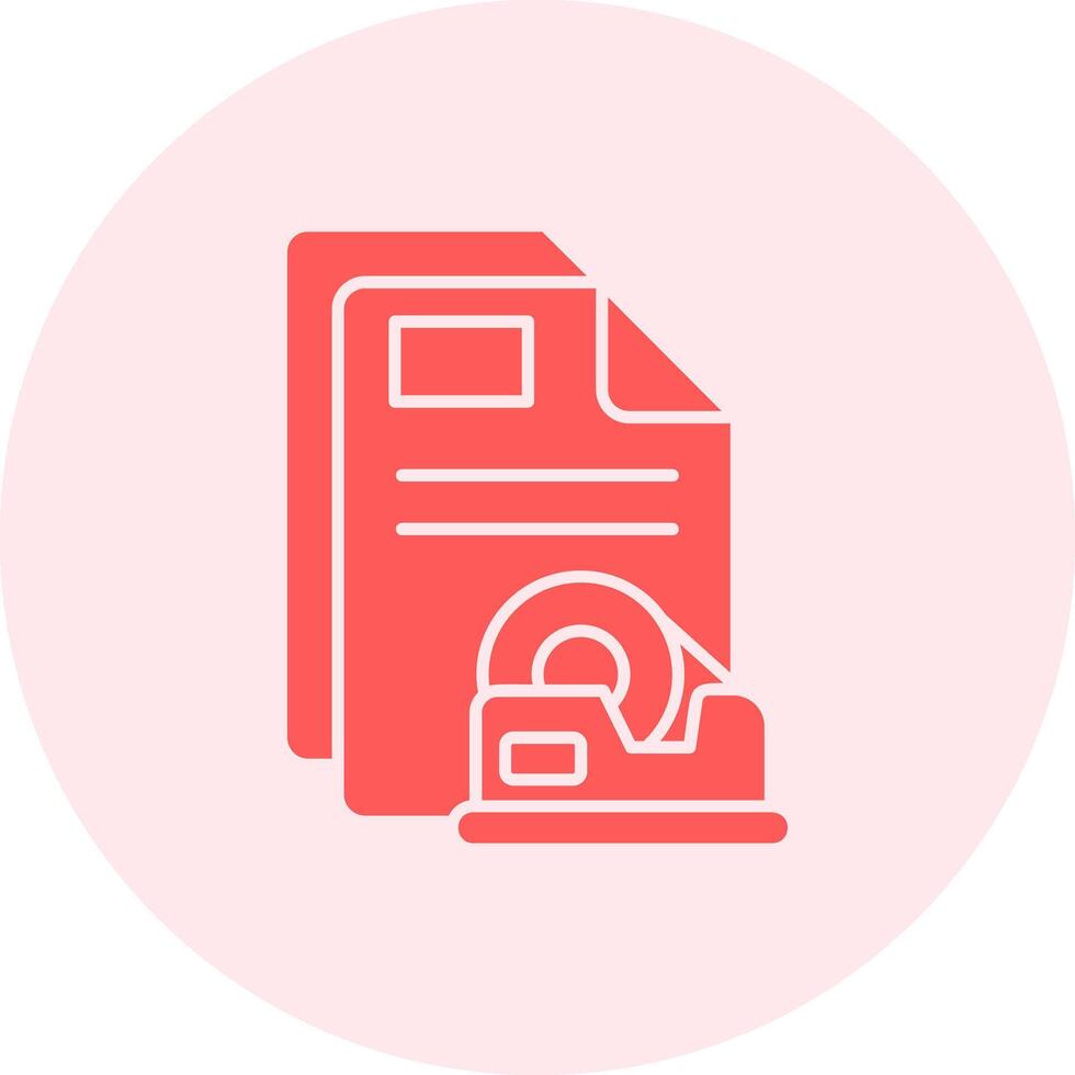 Tape Solid duo tune Icon vector