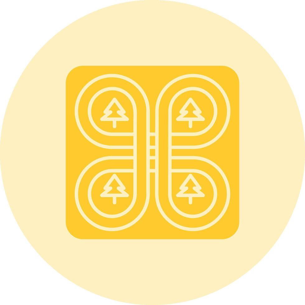 Overpass Solid duo tune Icon vector