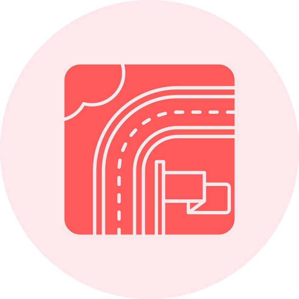 Destination Solid duo tune Icon vector
