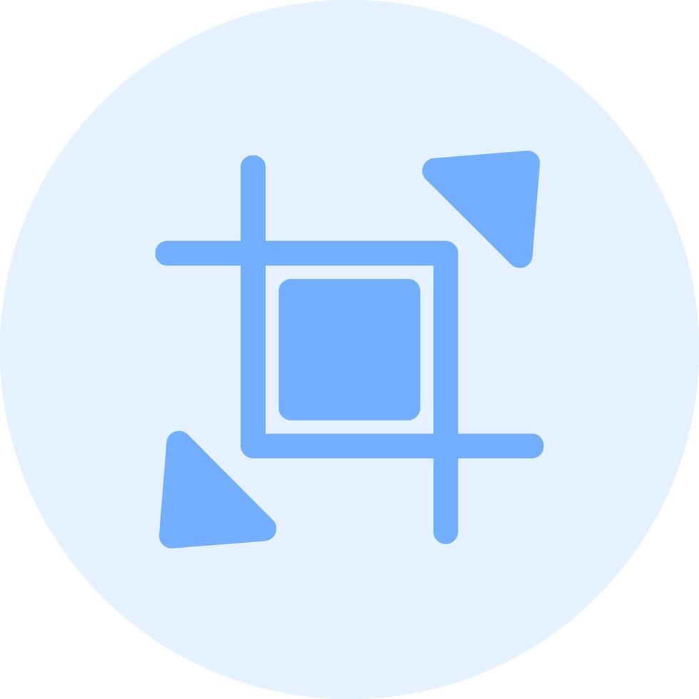 Expand crop resize Solid duo tune Icon vector