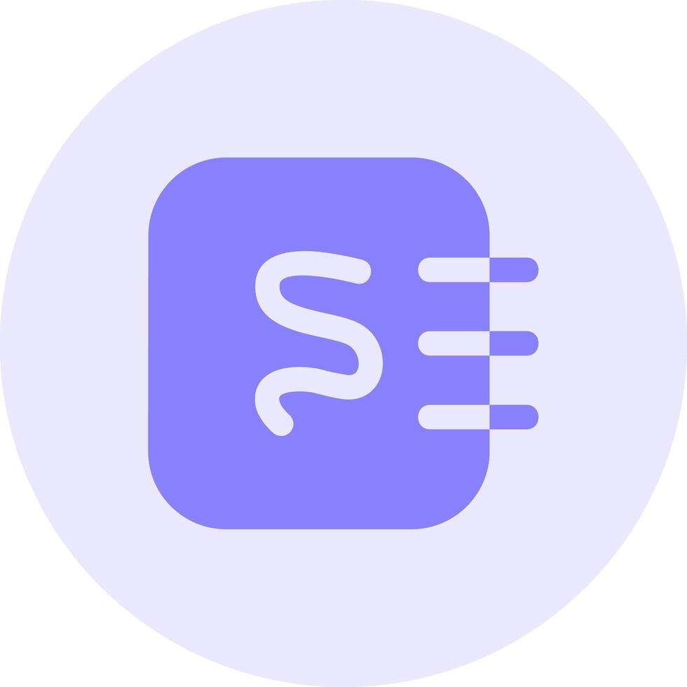 Notepad sketchpad Solid duo tune Icon vector