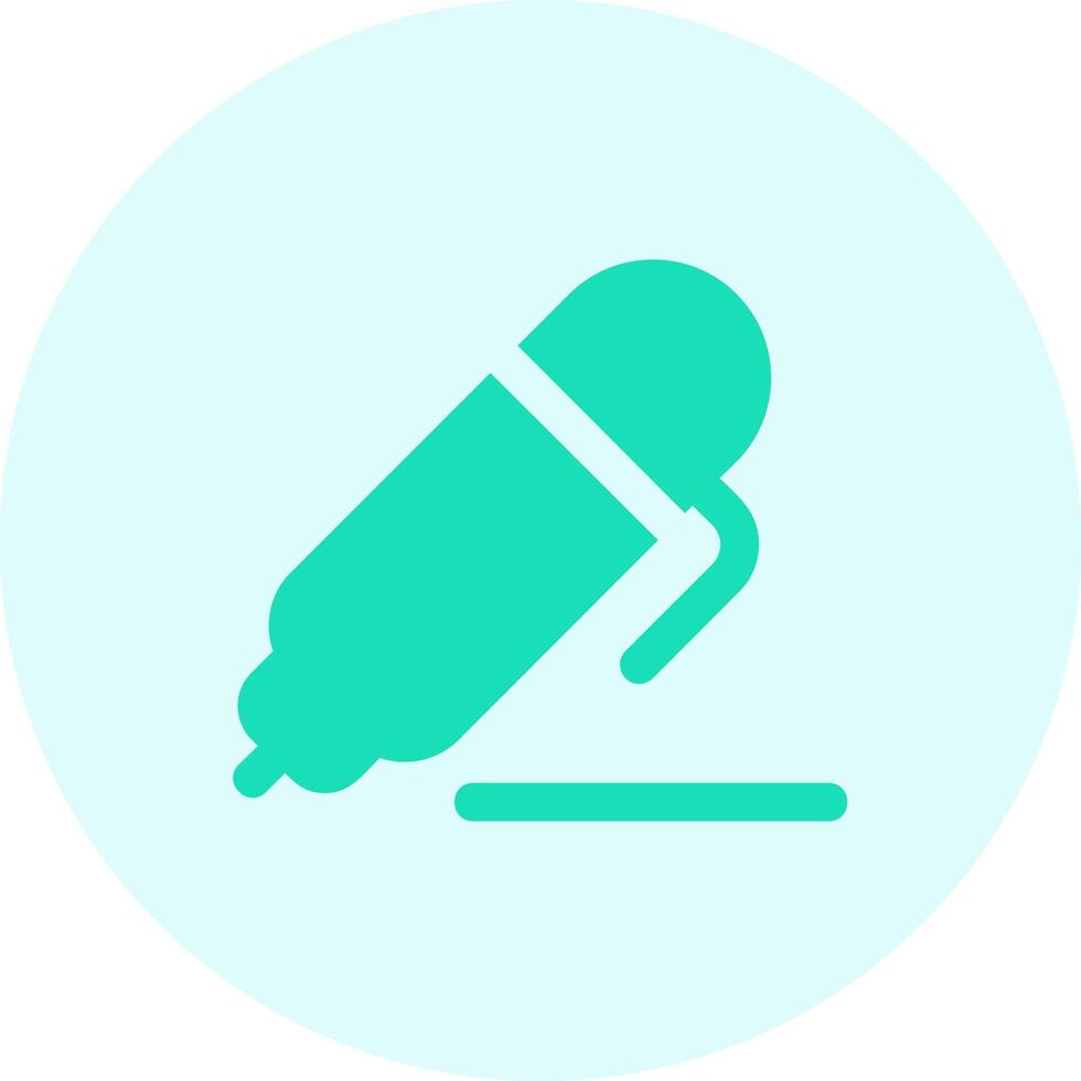 Pen 1 Solid duo tune Icon vector