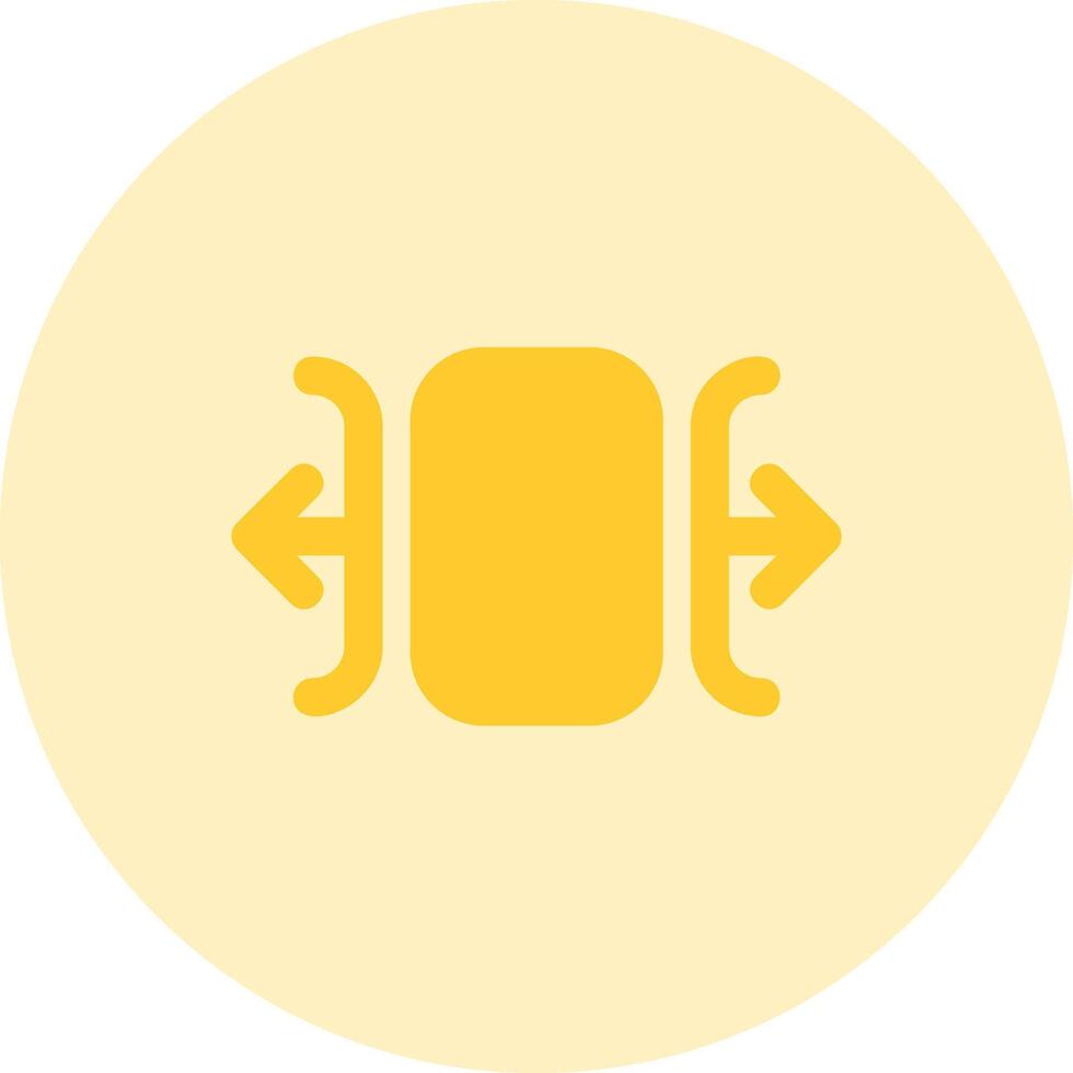 Carousel horizontal Solid duo tune Icon vector