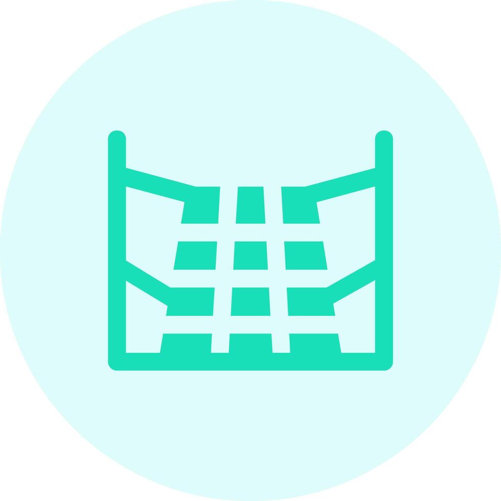 3d perspective grid Solid duo tune Icon vector