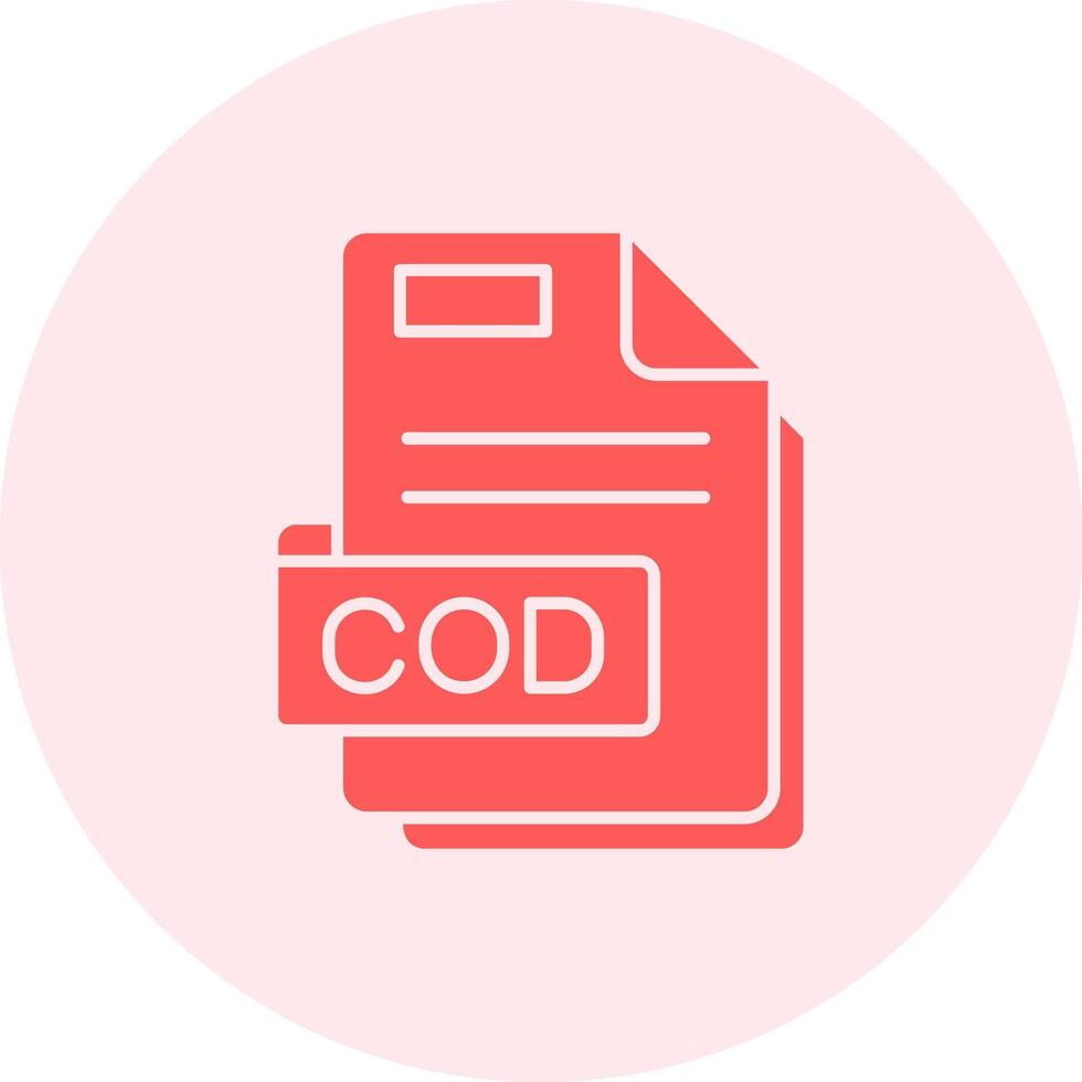 Cod Solid duo tune Icon vector