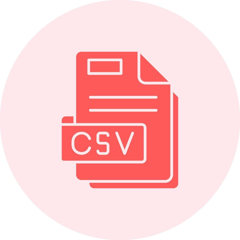 Csv Solid duo tune Icon vector