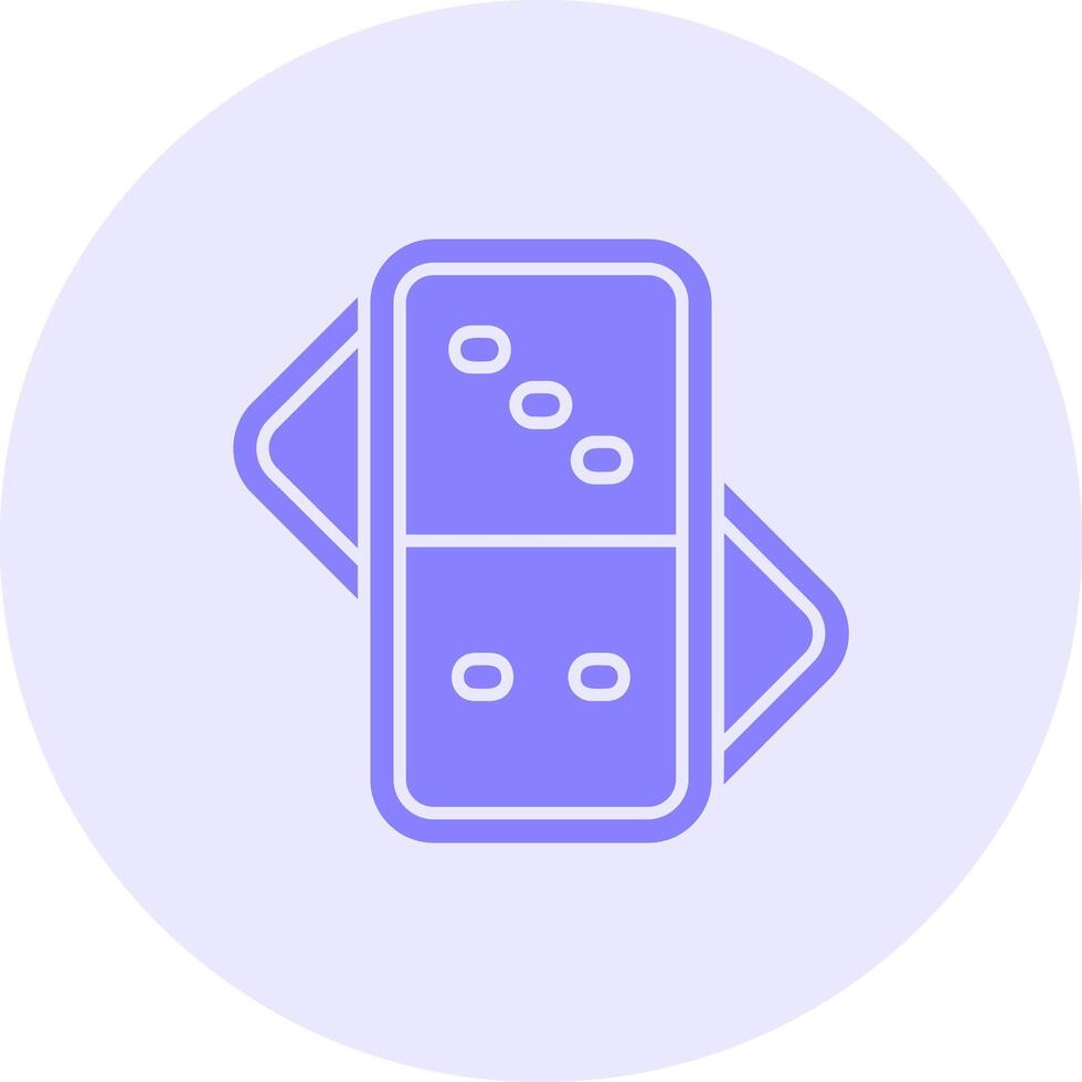 Domino Solid duo tune Icon vector