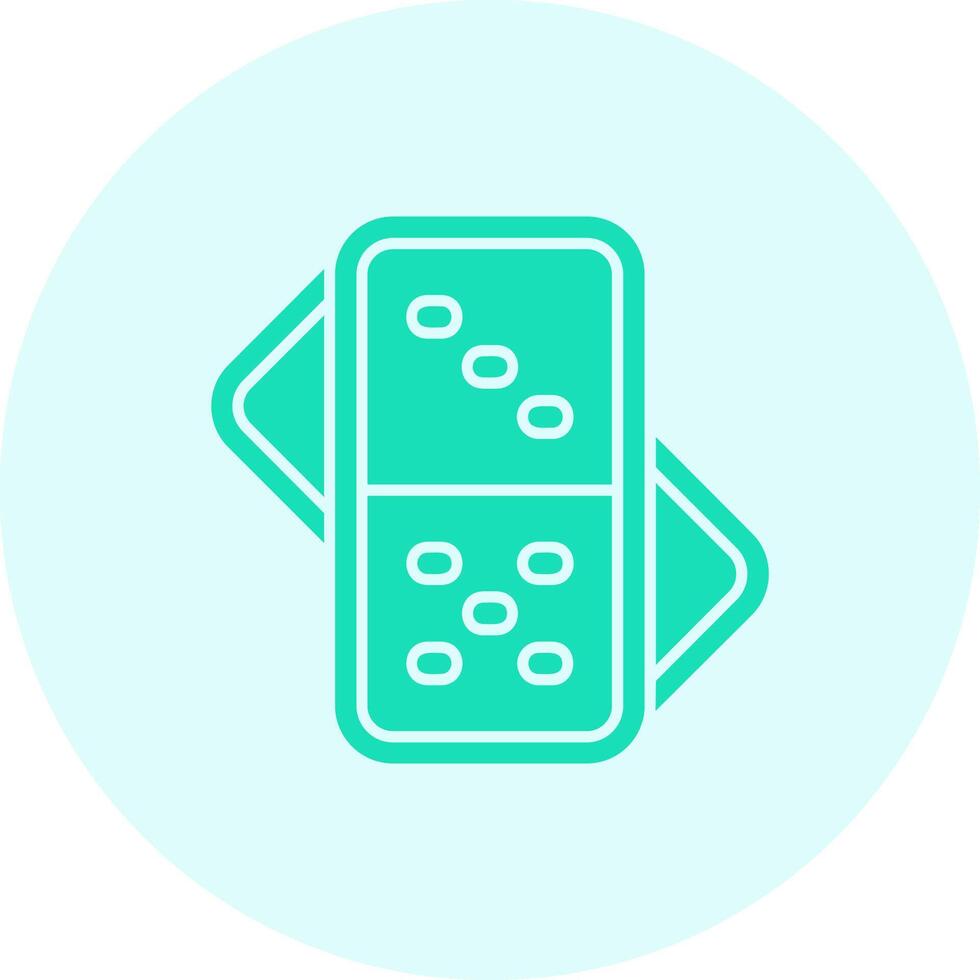 Domino Solid duo tune Icon vector