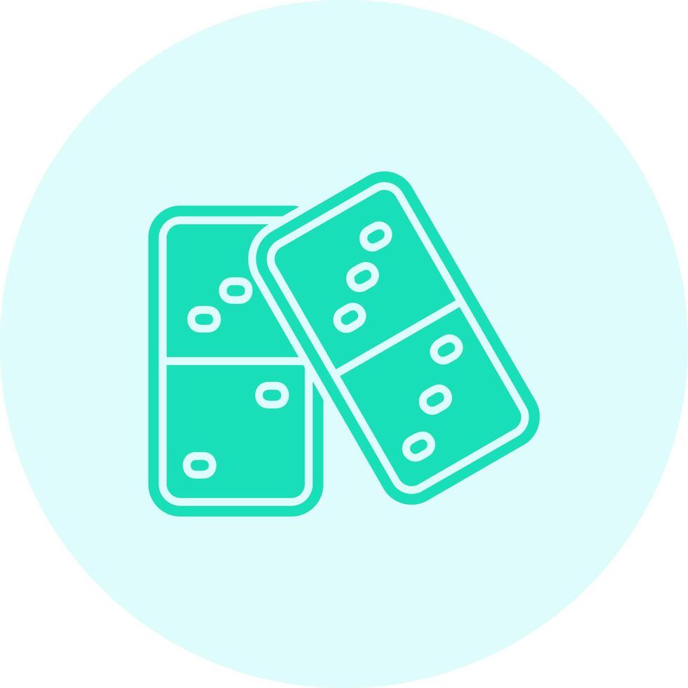 Domino Solid duo tune Icon vector