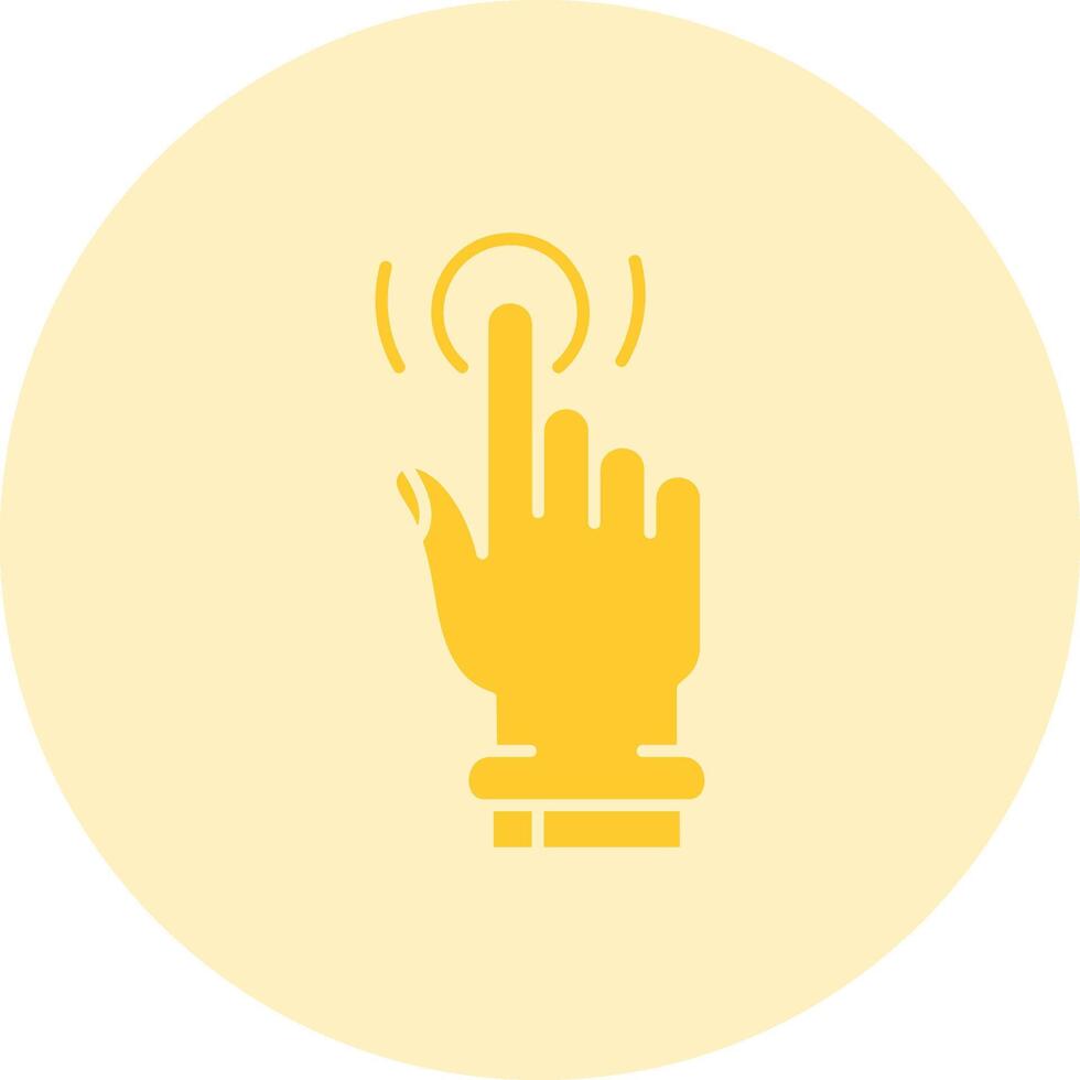 Tap and Hold Solid duo tune Icon vector