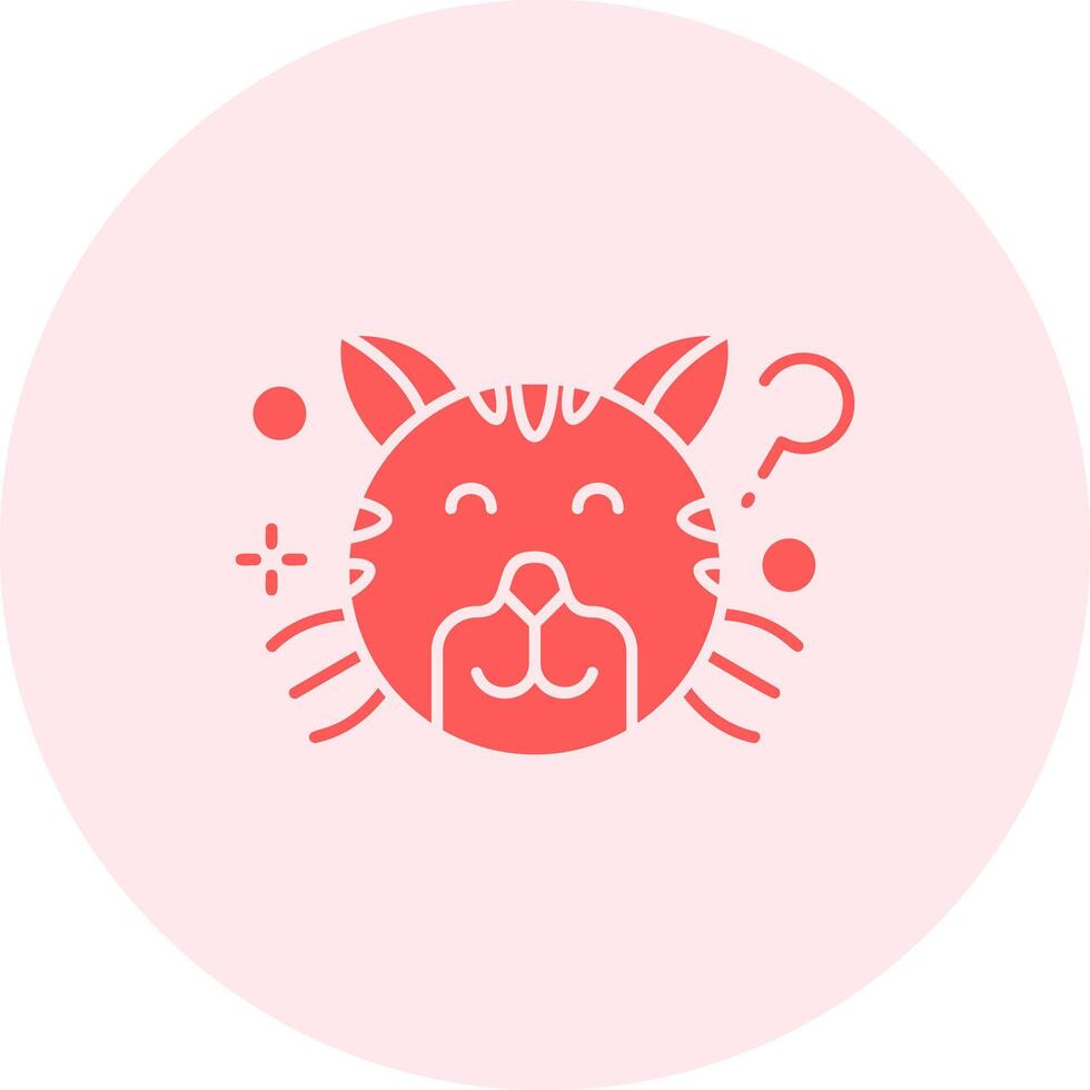 Thinking Solid duo tune Icon vector