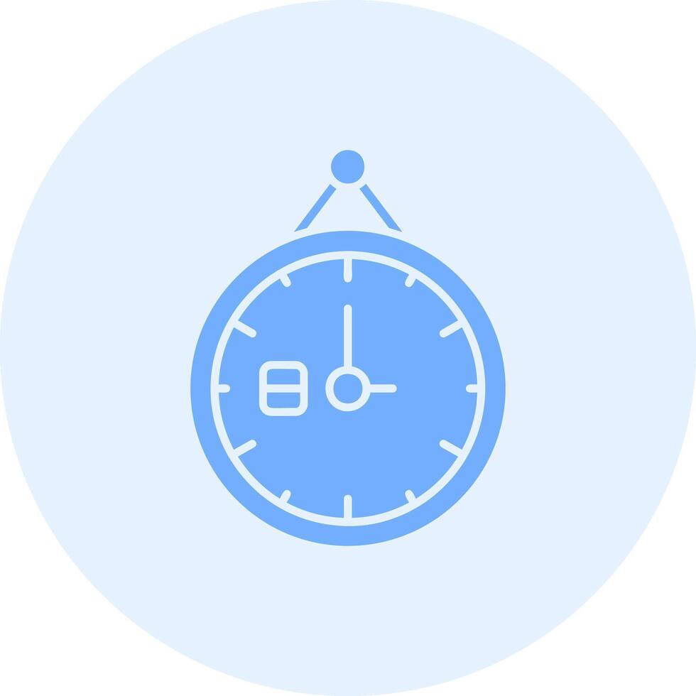 Clock Solid duo tune Icon vector