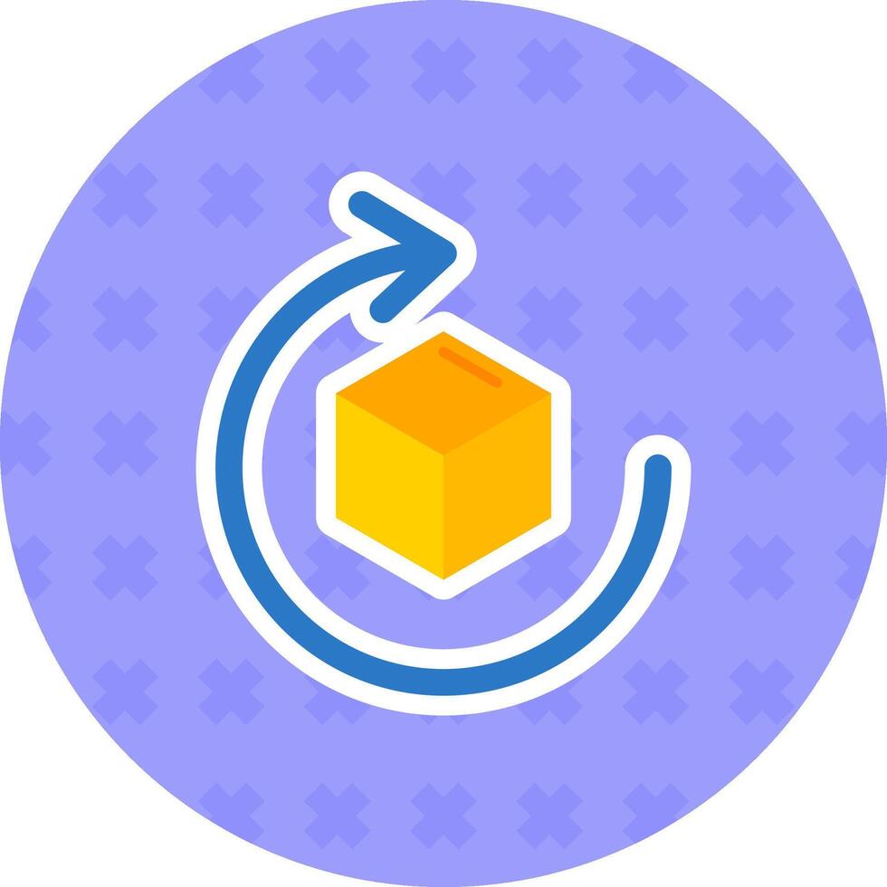 Rotate Solid duo tune Icon vector